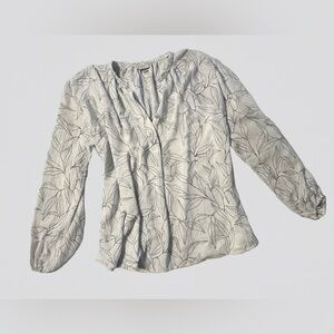 A New Day Black and White Blouse, Size Large